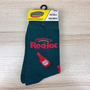 Frank's Red Hot Socks Crazy Socks Hot Sauce Crew Men's OS Funny Novelty Gift